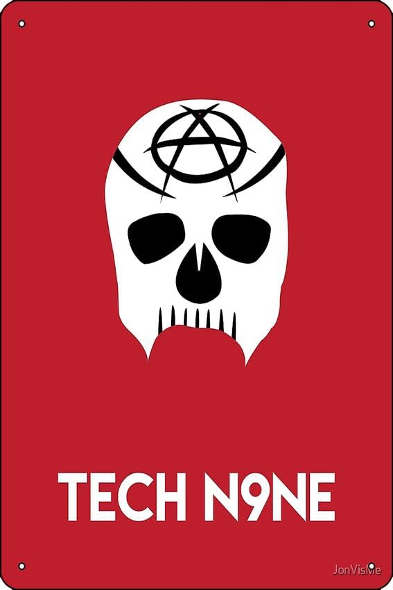 Office Tech For Men - لافتة معدنية مطبوعة بتصميم Tech N9ne