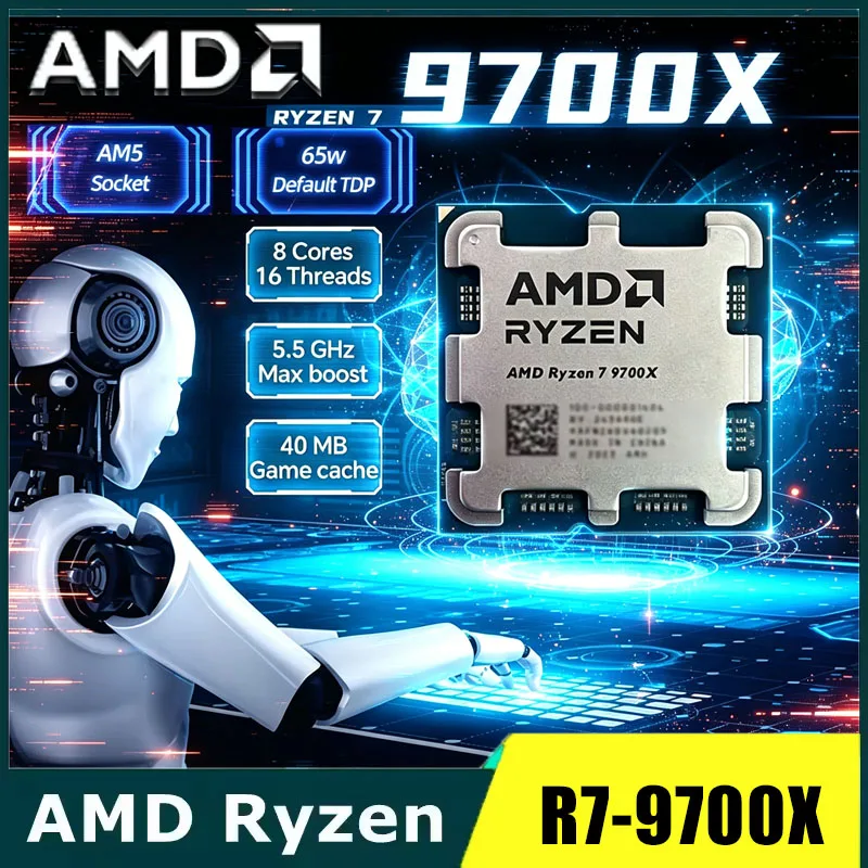 Amd Cpu Ryzen 7 - معالج AMD Ryzen 7 9700X بسرعة