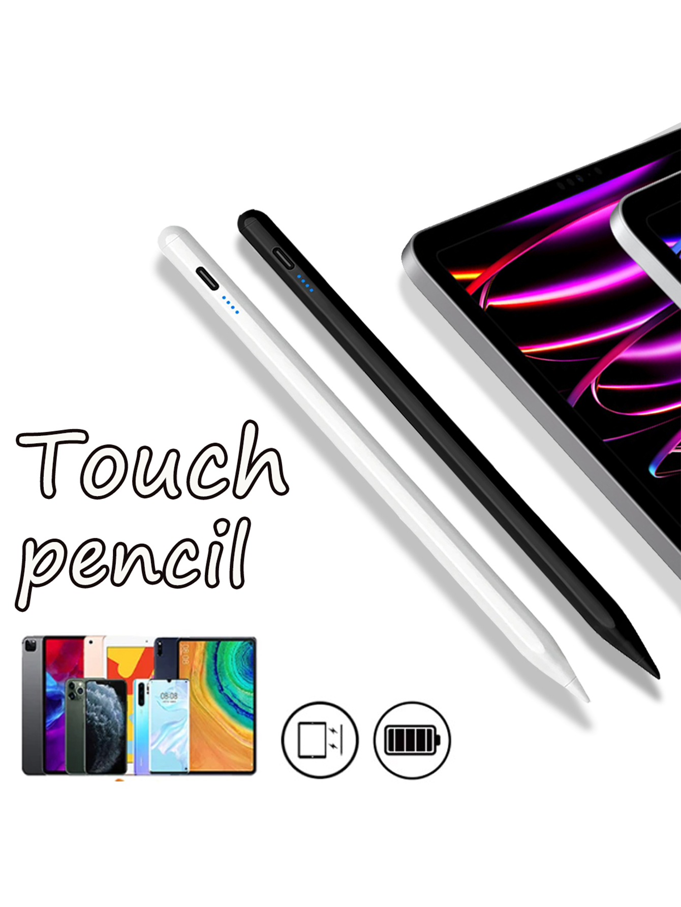 Office Tech Gadgets - قلم ستايلس عالمي لأجهزة أندرويد وآي