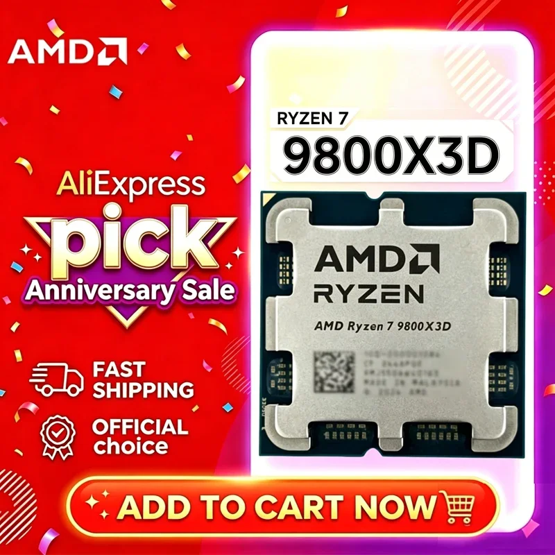 Amd Cpu Ryzen 7 - معالج AMD Ryzen 7 9800X3D R7