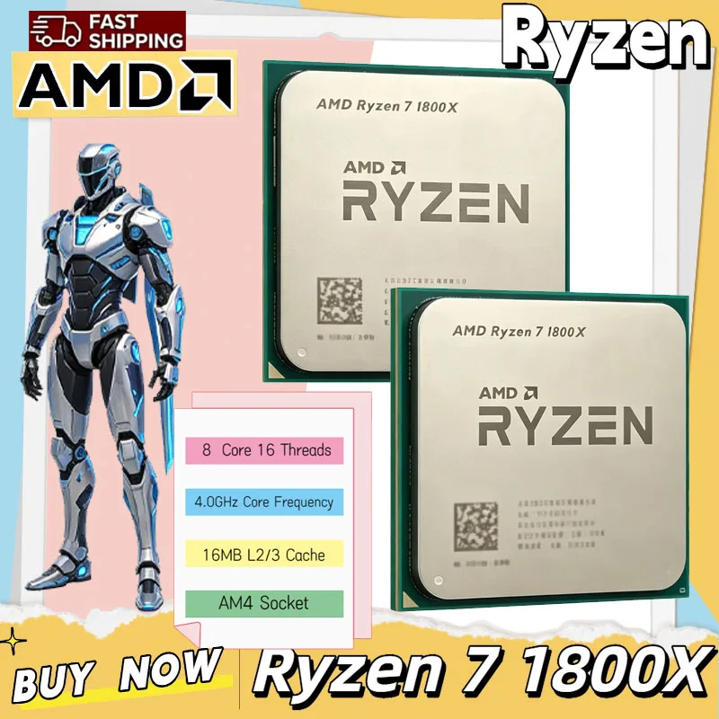 معالج AMD Ryzen 7 1800X بسرعة  - مراجعة Amd Cpu Ryzen 7 وسعره