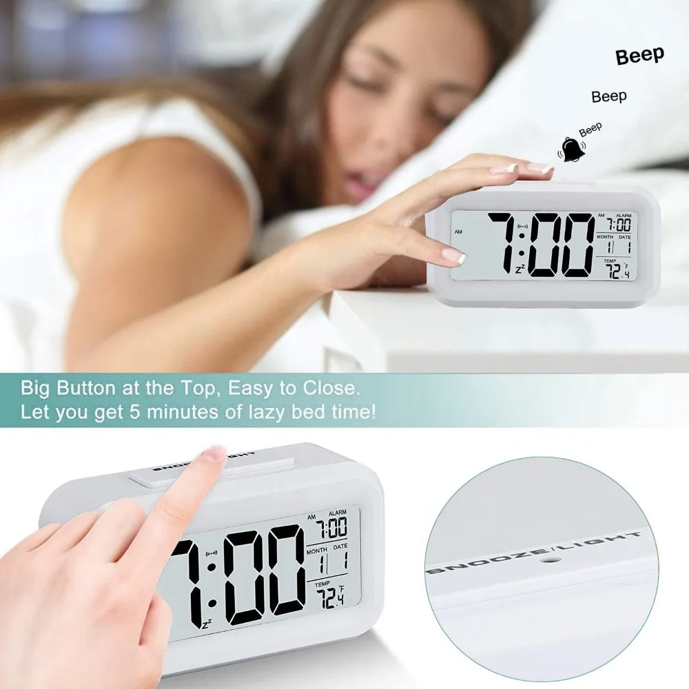 LED الإلكترونية منبه رقمي على  - مراجعة Office Tech Gadgets وسعره
