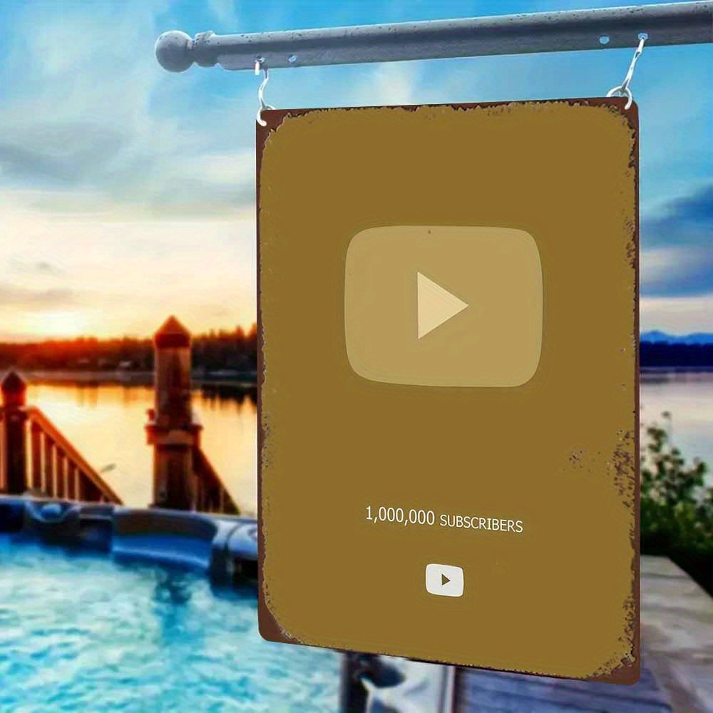 علامة معدنية ريترو 2D مسطحة يو - مراجعة Office Youtuber وسعره