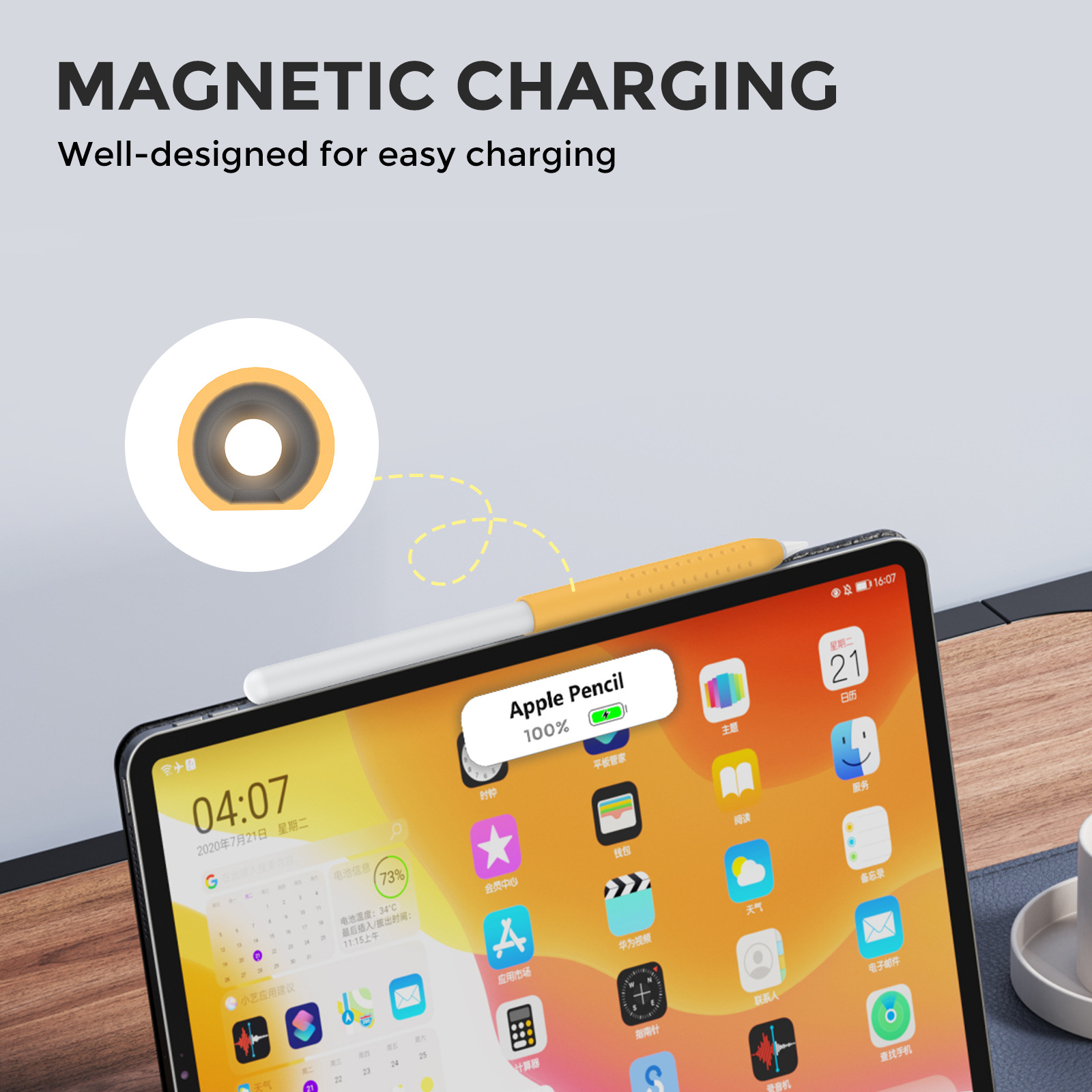 1 قطعة غطاء القلم لقلم أبل 1 2 - مراجعة Office Tech Gadgets وسعره