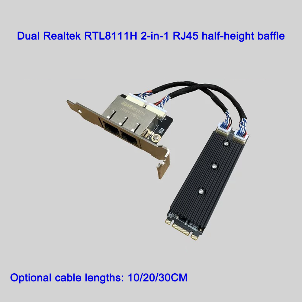 بطاقة شبكة صناعية M.2 B+M Key  - مراجعة Gigabit Network Card وسعره