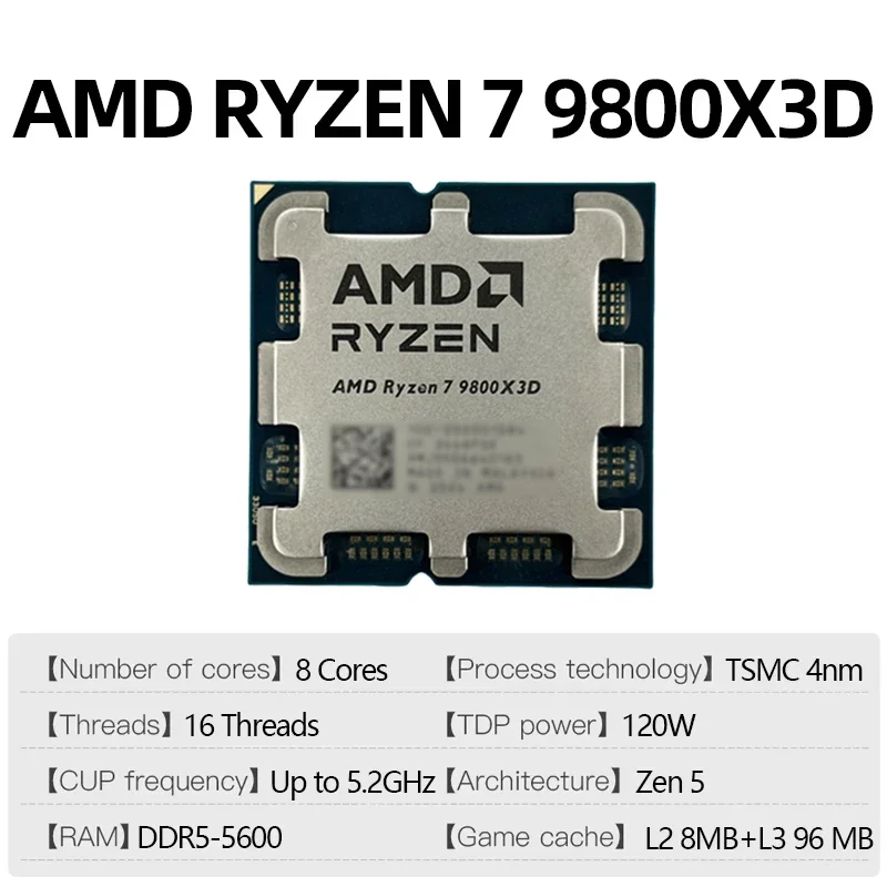 معالج AMD Ryzen 7 9800X3D R7 9 - مراجعة Amd Cpu Ryzen 7 وسعره