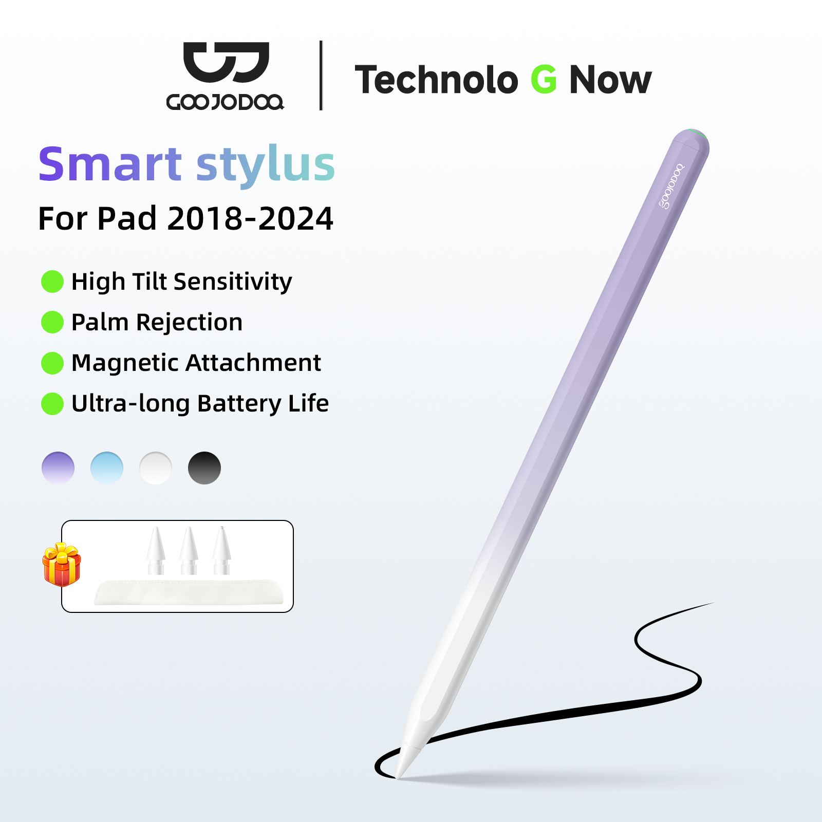 GOOJODOQ لأبل قلم رصاص 2 لباد  - مراجعة Office Tech Gadgets وسعره