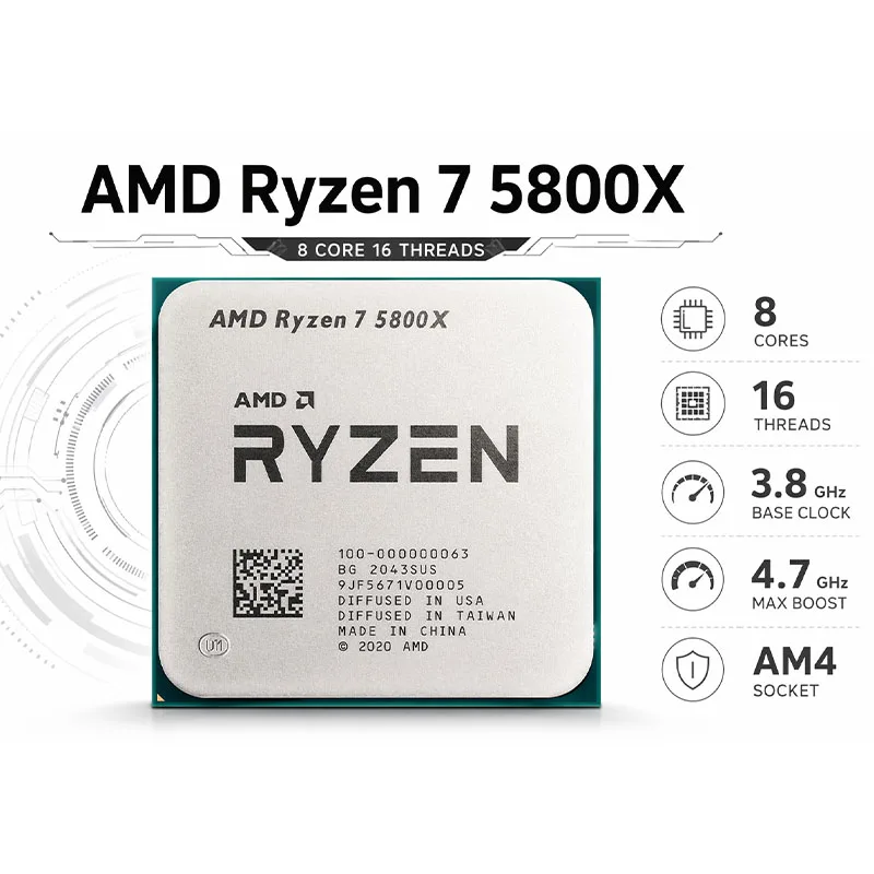 معالج AMD Ryzen 7 5800X غير مق - مراجعة Amd Cpu Ryzen 7 وسعره