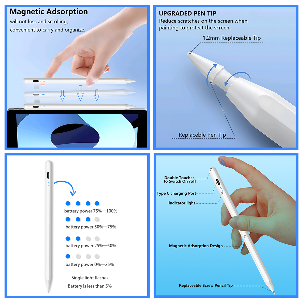 لابل قلم رصاص اللمس لباد A16 ا - مراجعة Office Tech Gadgets وسعره